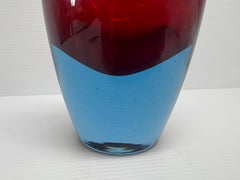 Jarrón botella Seguso Vetri d'Arte Sommerso Años 50