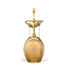 Seguso Vetri d'Arte Sommerso Lampe Klar Gold Murano Glass