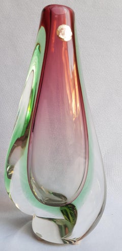 Vaso Somerso in vetro di Murano di Seguso Vetri d'Arte