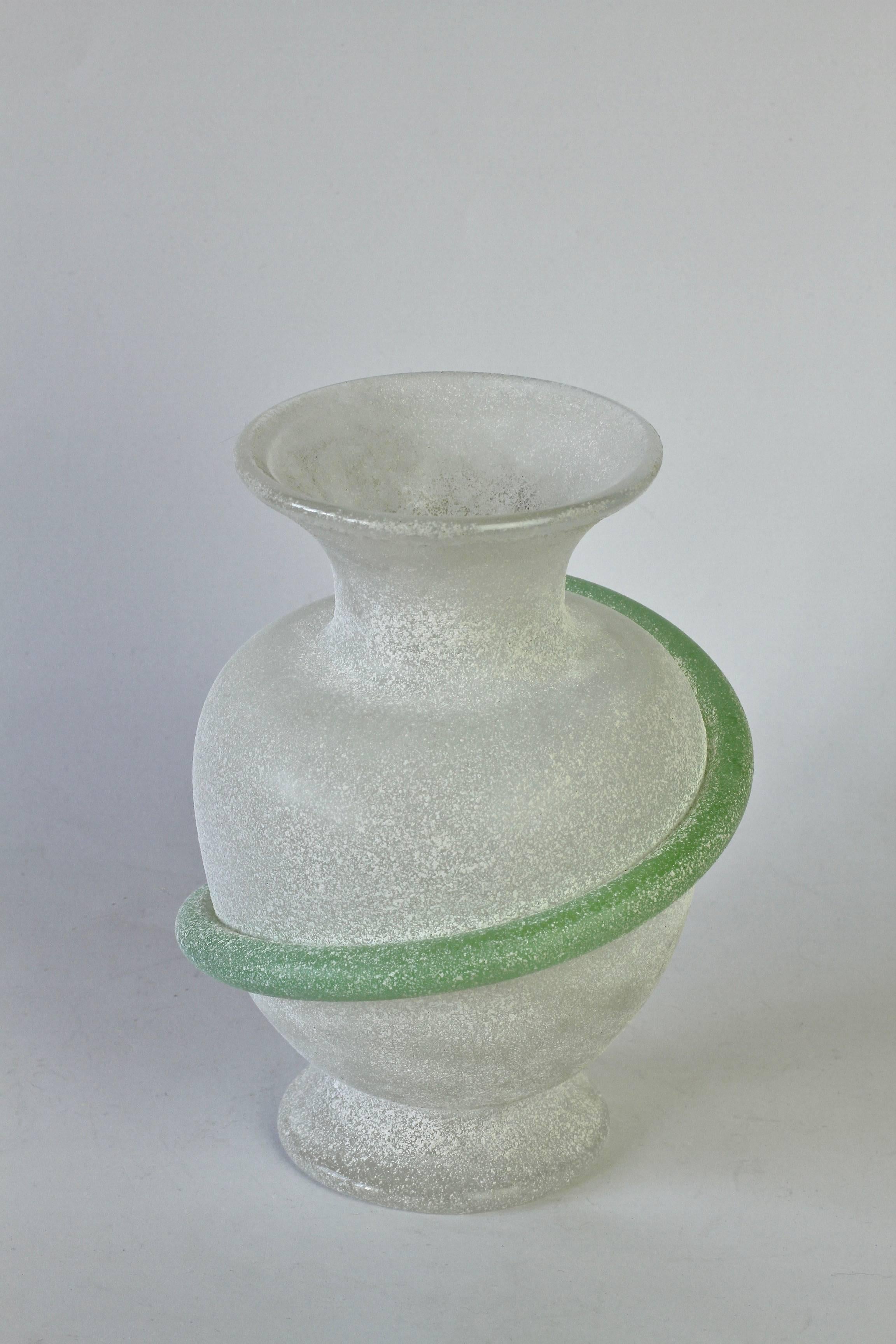 murano scavo vase