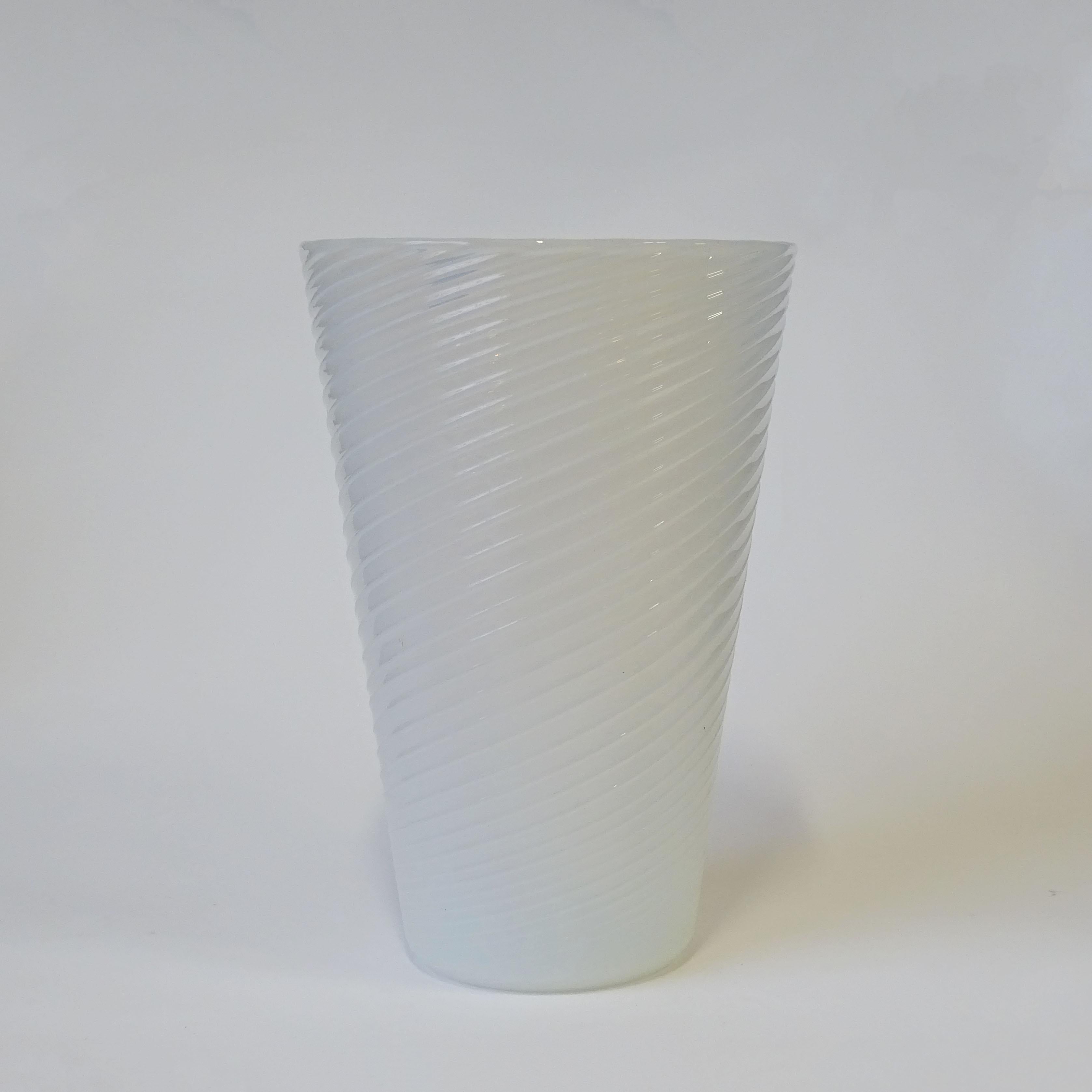 Mid-Century moderno Seguso Vetri d'Arte Bianco Opalescente, Italia anni '50 in vendita