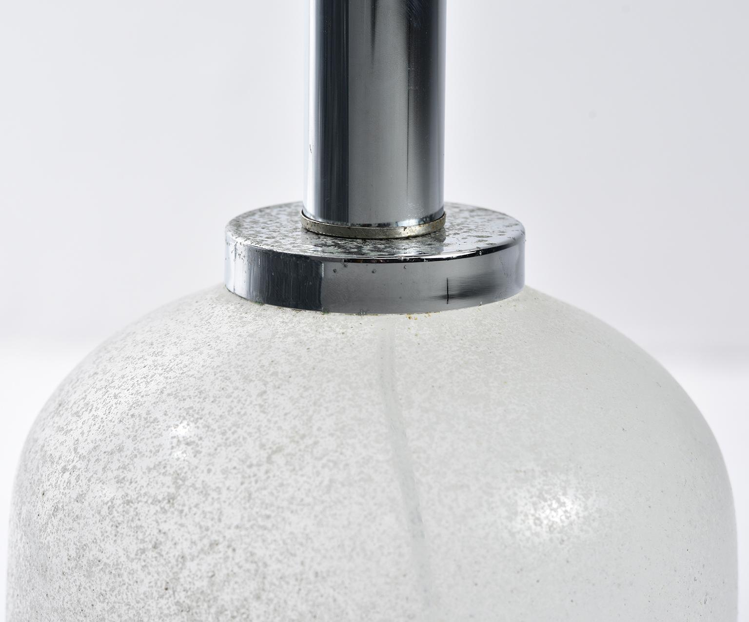 Seguso Vetri d’Arte White Scavo Style Murano Glass Lamp For Sale 2