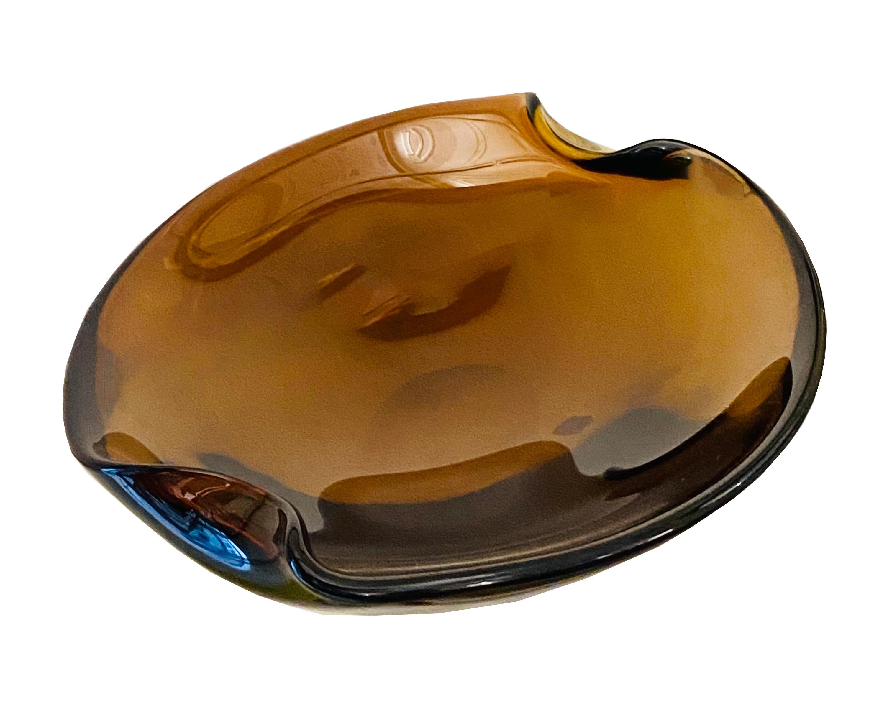 Italian Seguso Vetro d'Arte Murano Glass Bowl or Centerpiece, Italy 1960s