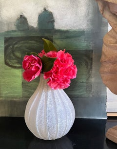 Seguso Vietri d'Arte Italian Murano "Scavo" Vase, Signed, 1980