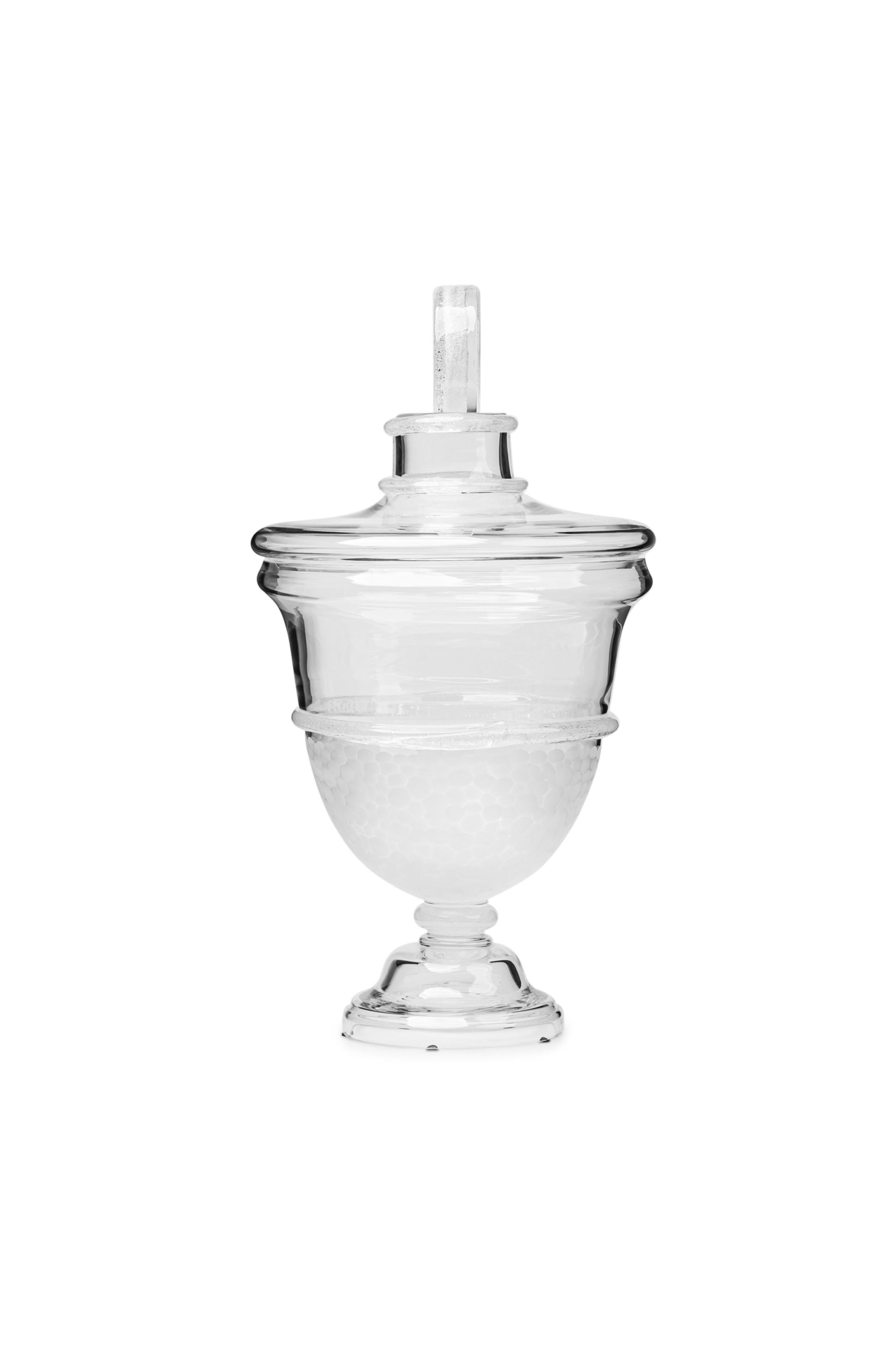 Mid-Century moderno Vaso da farmacia in vetro grande di metà secolo di Seguso Vietri in vendita