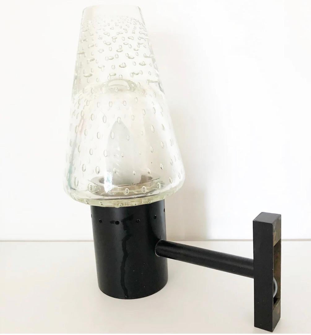 Murano Glass Seguso Wall Lamp Original Vintage Design 1960s, Design For Sale