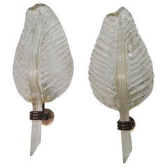 Seguso Wall Lamp, Pair Seguso Wall Lamp, Pair