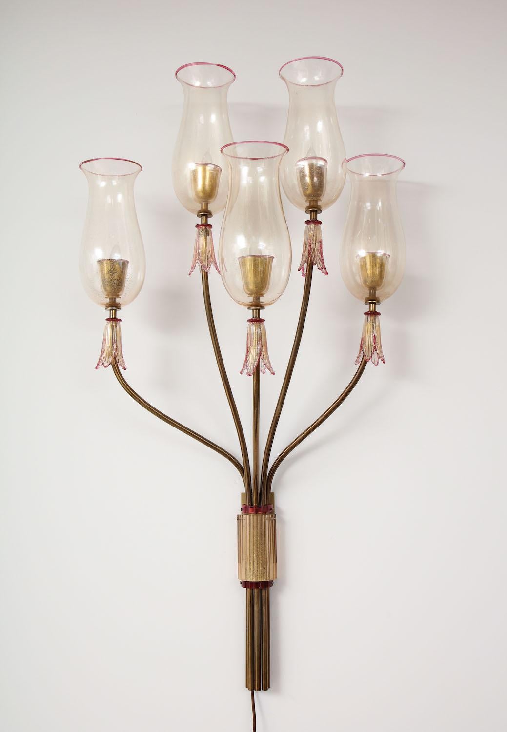 Italian Seguso Wall Light
