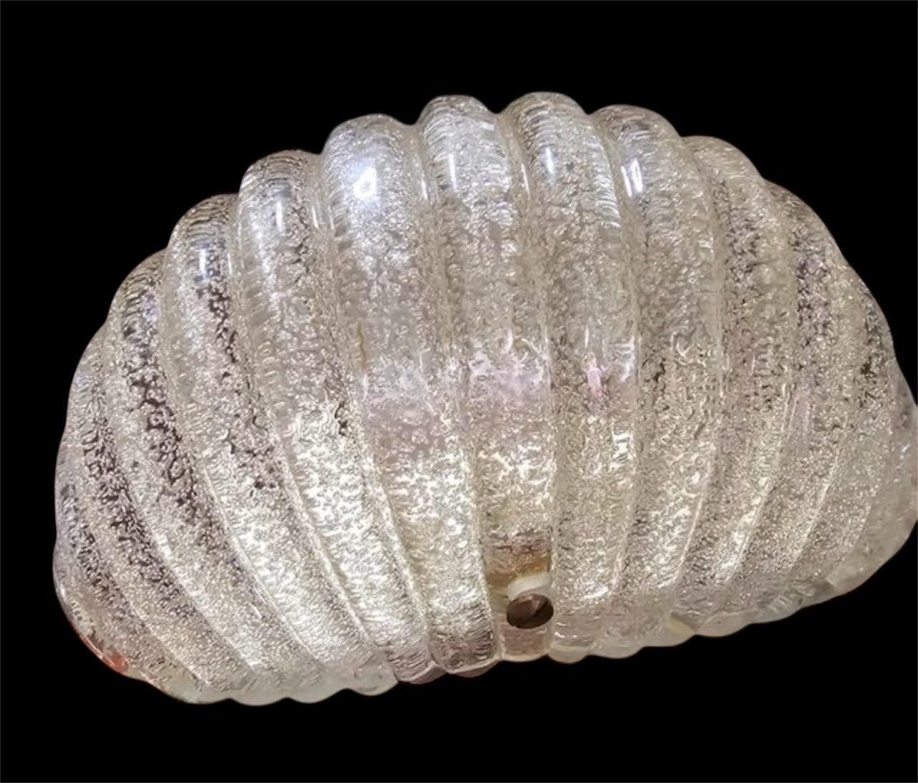 Aplique de pared Seguso Vidrio de Murano, Italia Años 80 Italiano en venta