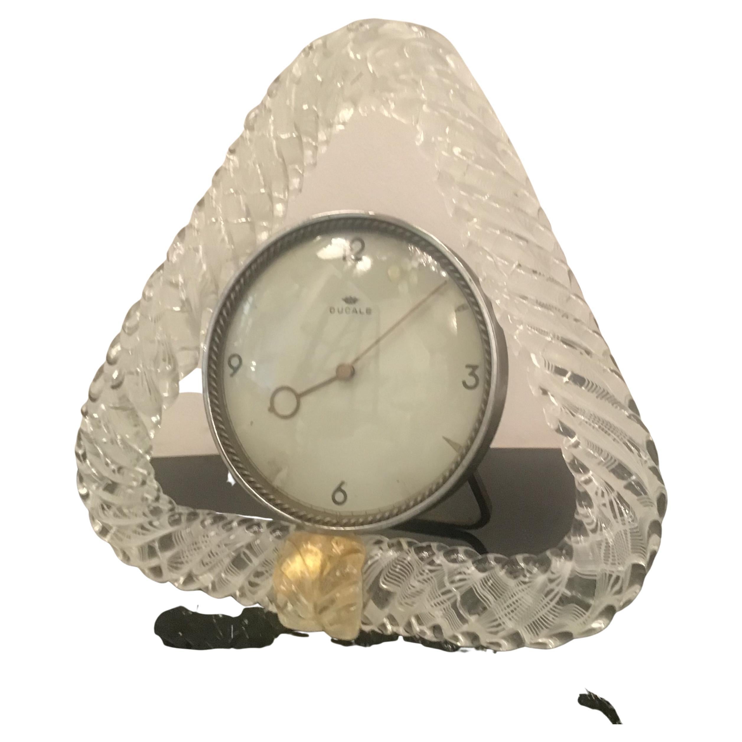 Seguso " Zanfirico " Despierta" Cristal de Murano Metal Cromado, 1950, Italia
