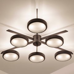 Sei Ceiling Light by Gaspare Asaro - Finition bronze noir