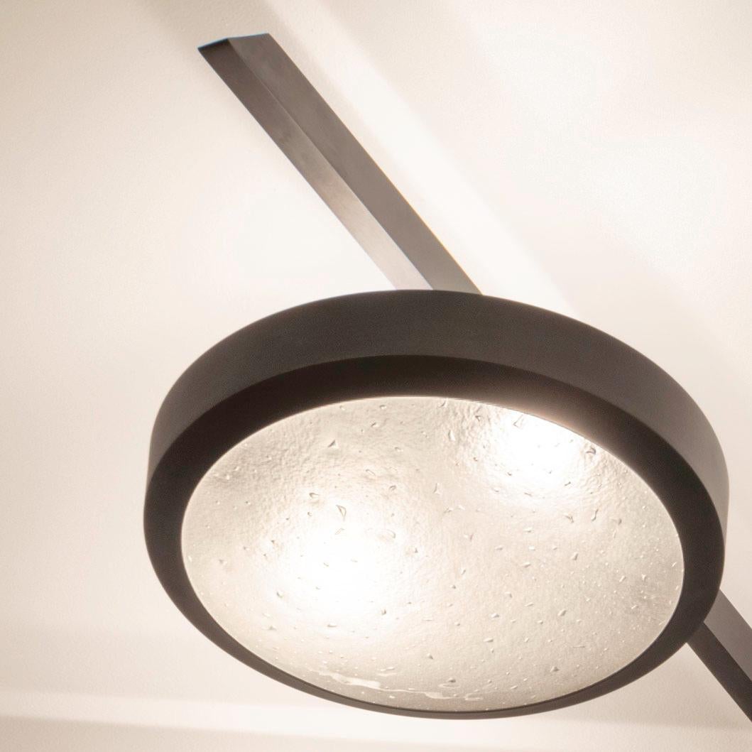 Sei Ceiling Light by Gaspare Asaro - Finition laiton poli en vente 3