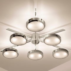 Sei Ceiling Light by Gaspare Asaro-Polished Nickel Finish