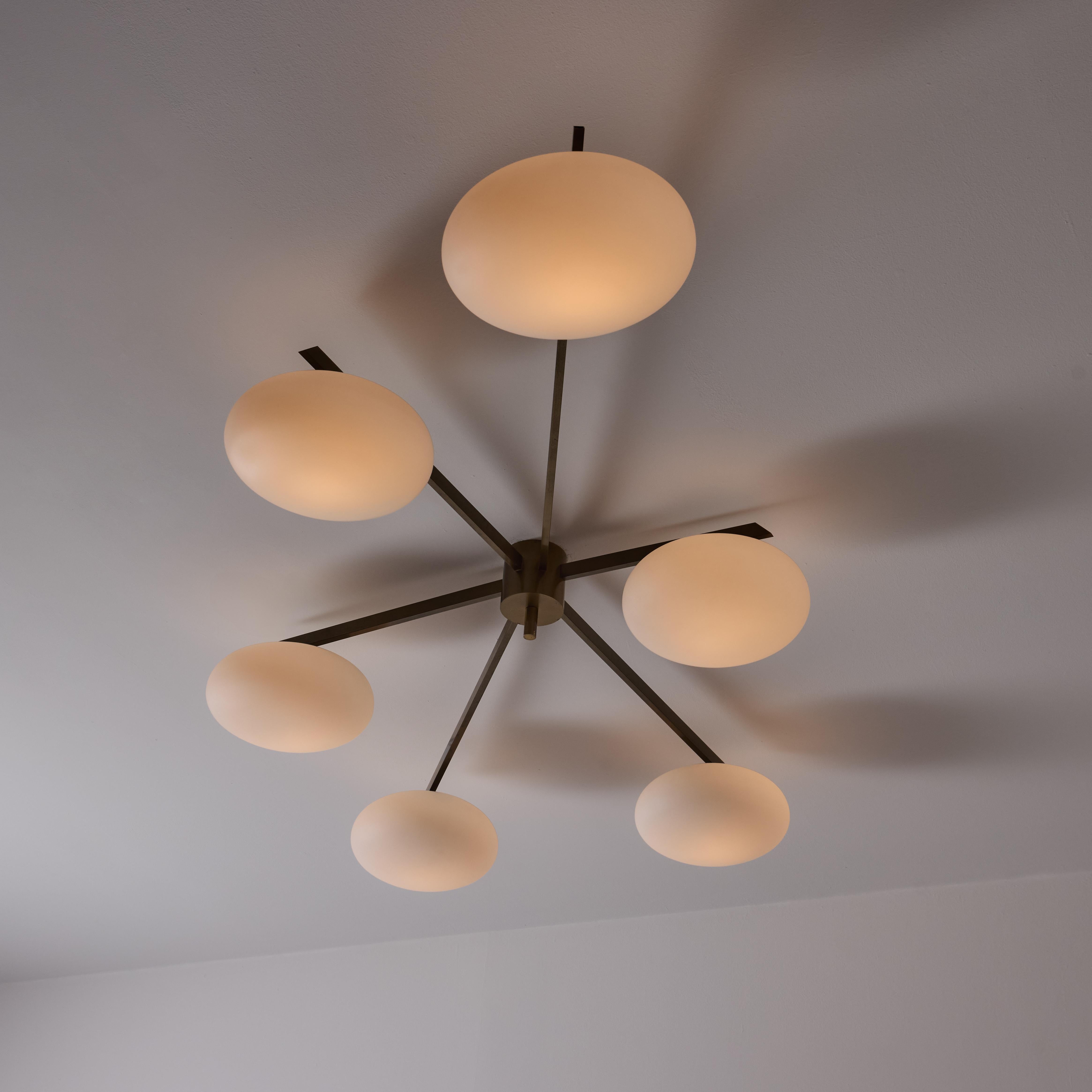 'Sei Lune' Ceiling Light by Angelo Lelii for Arredoluce For Sale 2