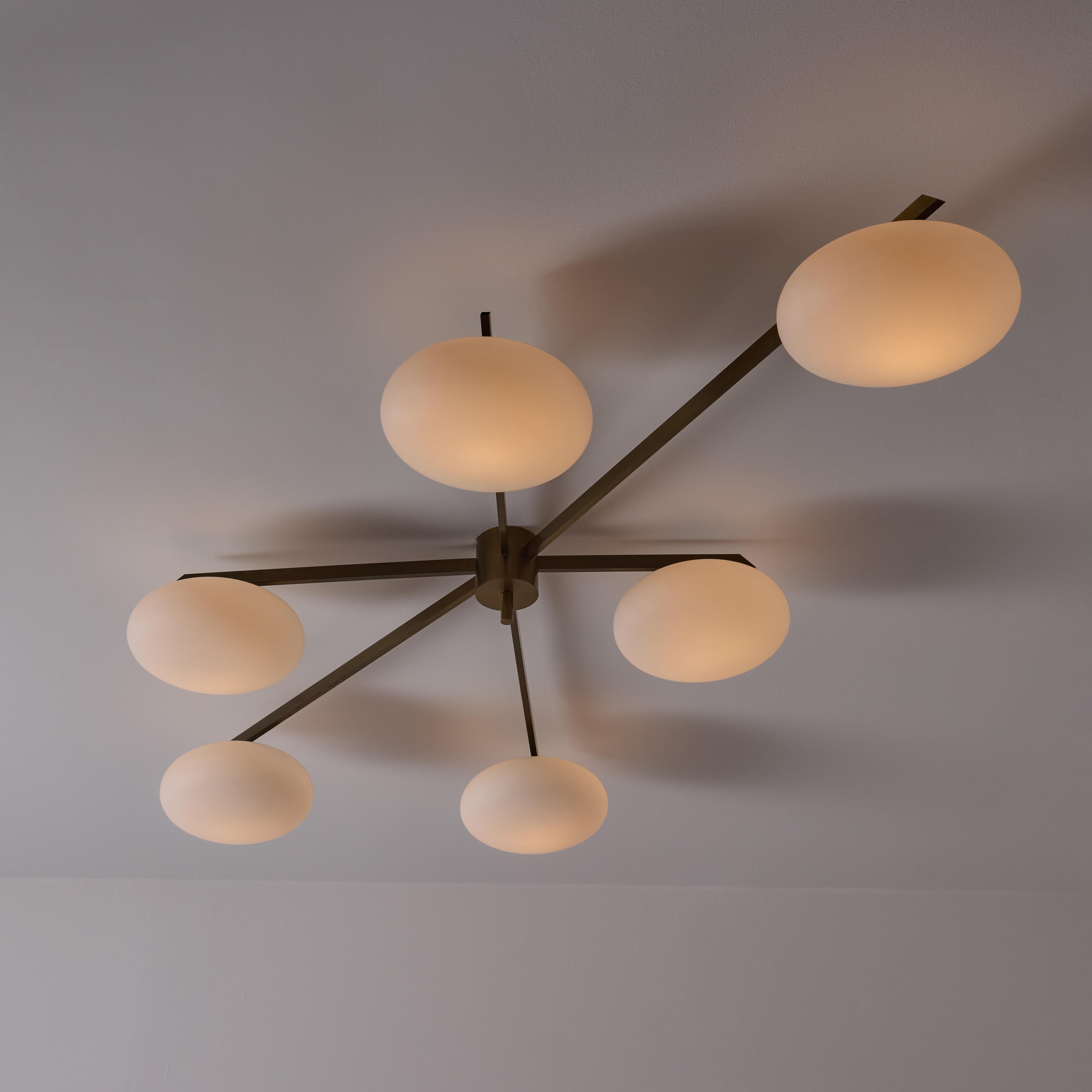 Mid-Century Modern 'Sei Lune' Ceiling Light by Angelo Lelii for Arredoluce For Sale
