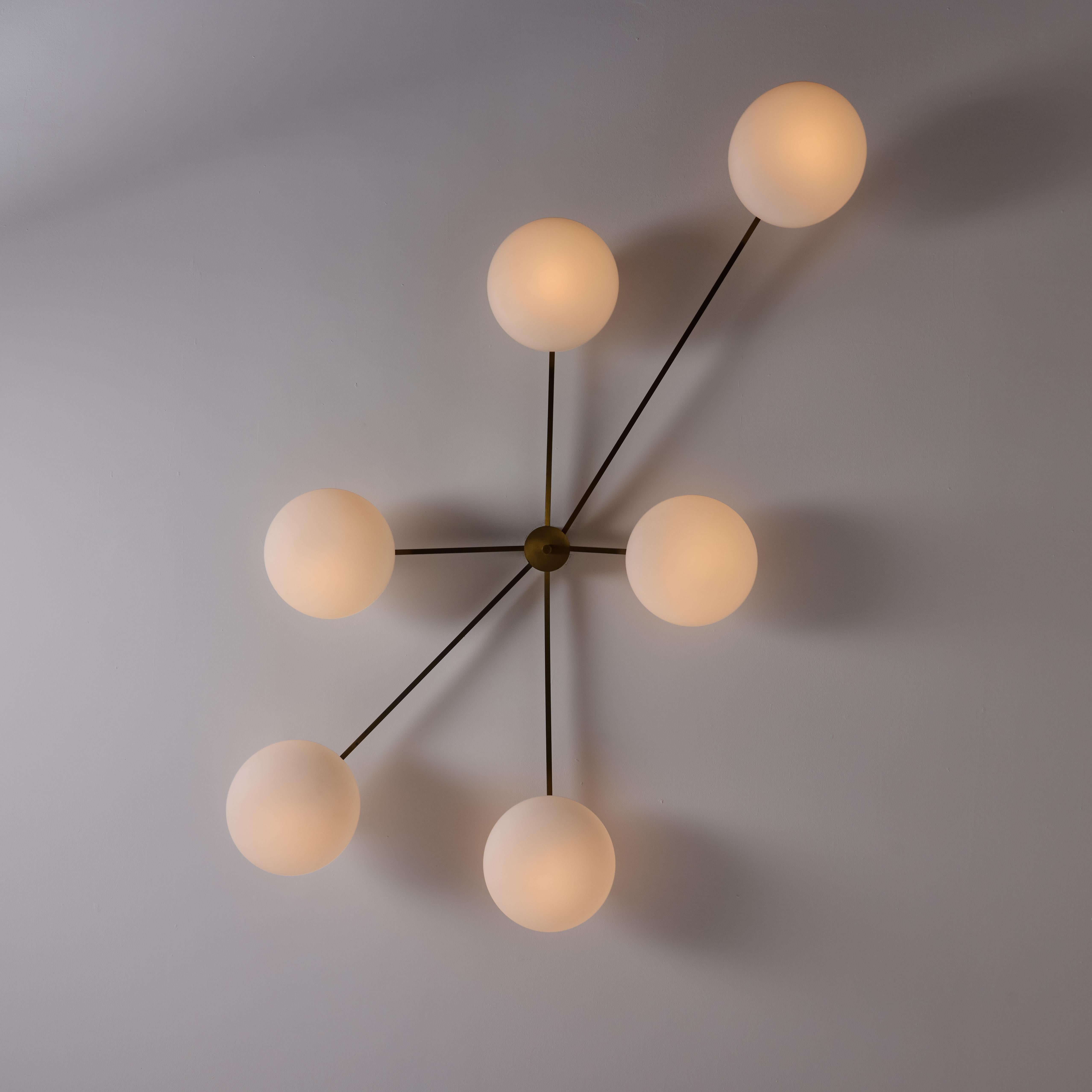 Italian 'Sei Lune' Ceiling Light by Angelo Lelii for Arredoluce For Sale