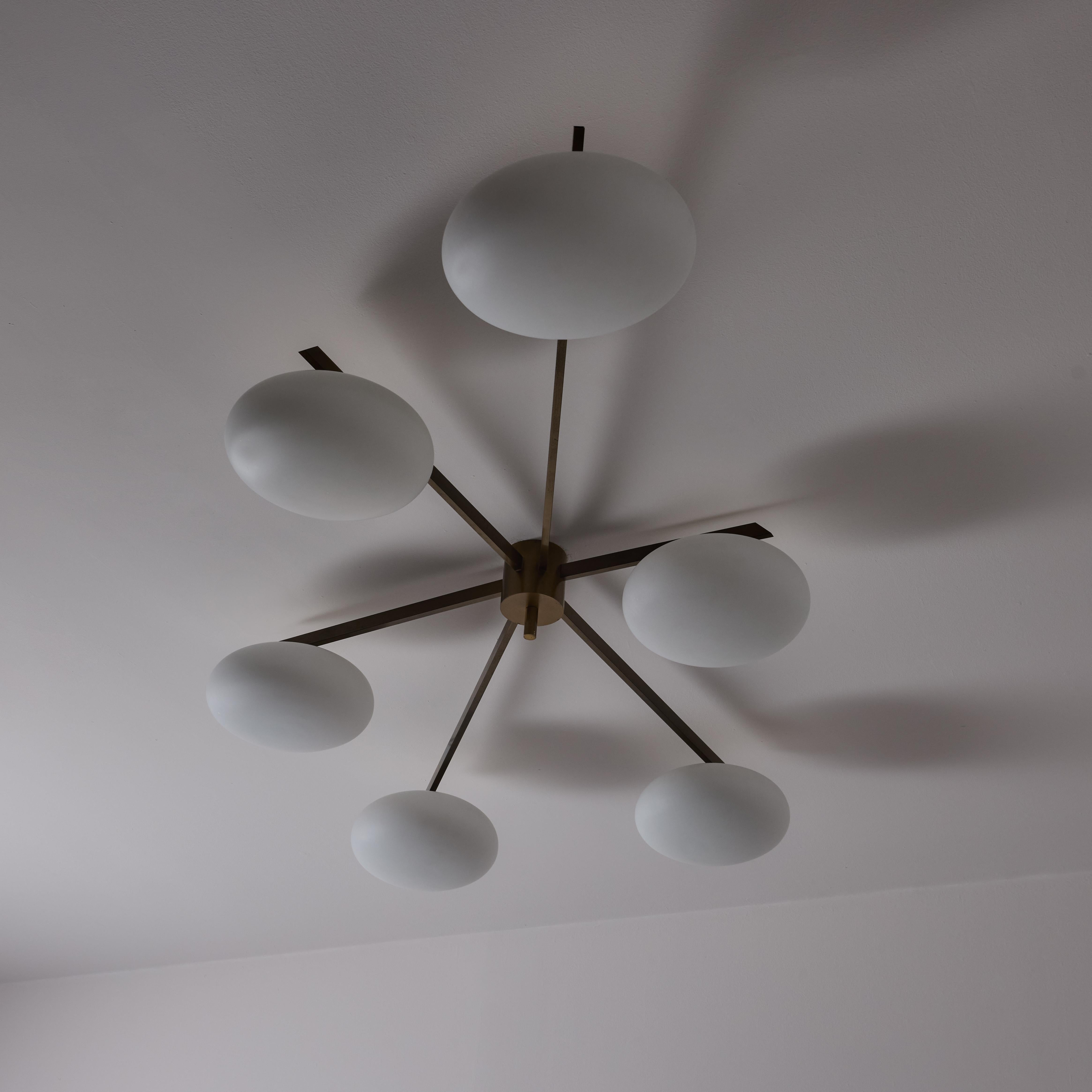'Sei Lune' Ceiling Light by Angelo Lelii for Arredoluce For Sale 1