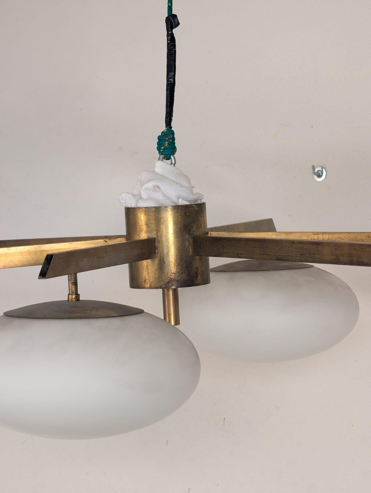 Sei Lune (Six Moons) Ceiling Light by Angelo Lelii for Arredoluce, 1960s 5