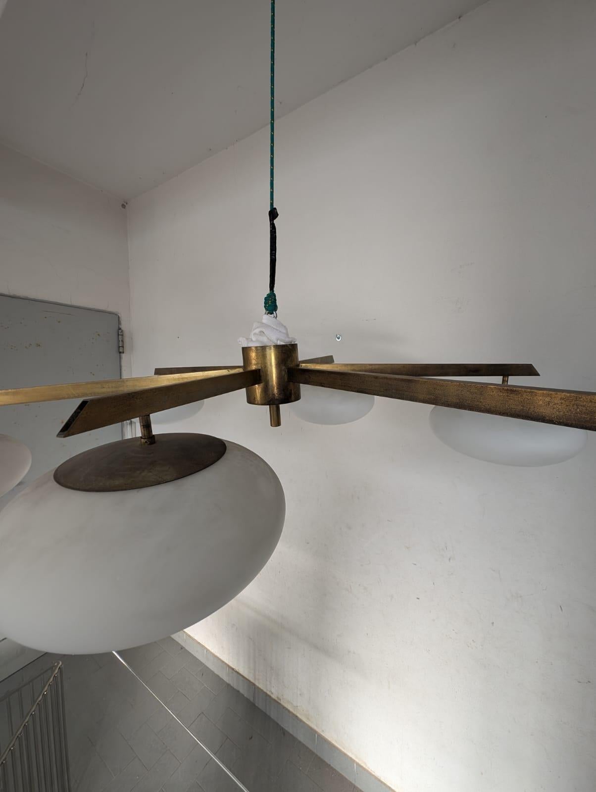 Sei Lune (Six Moons) Ceiling Light by Angelo Lelii for Arredoluce, 1960s 8