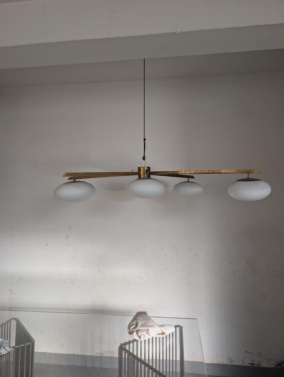 Sei Lune (Six Moons) Ceiling Light by Angelo Lelii for Arredoluce, 1960s 10