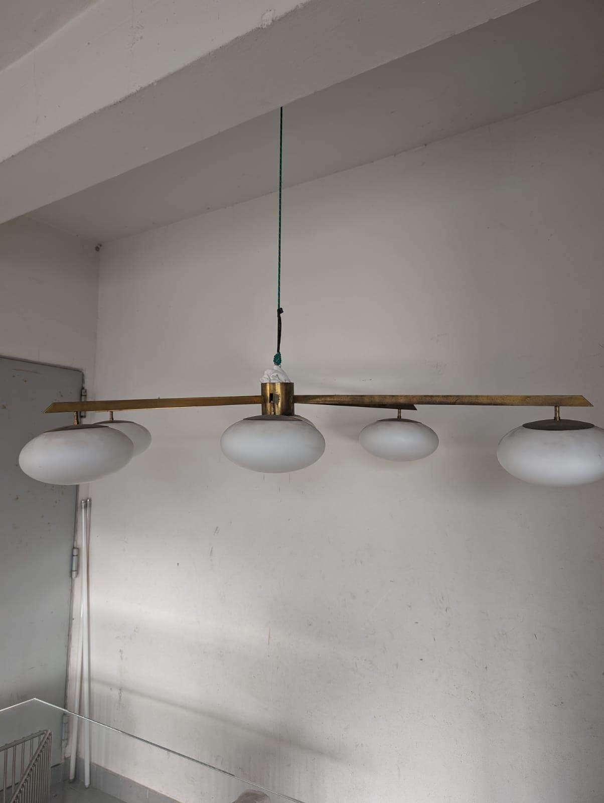 Mid-20th Century Sei Lune (Six Moons) Ceiling Light by Angelo Lelii for Arredoluce, 1960s