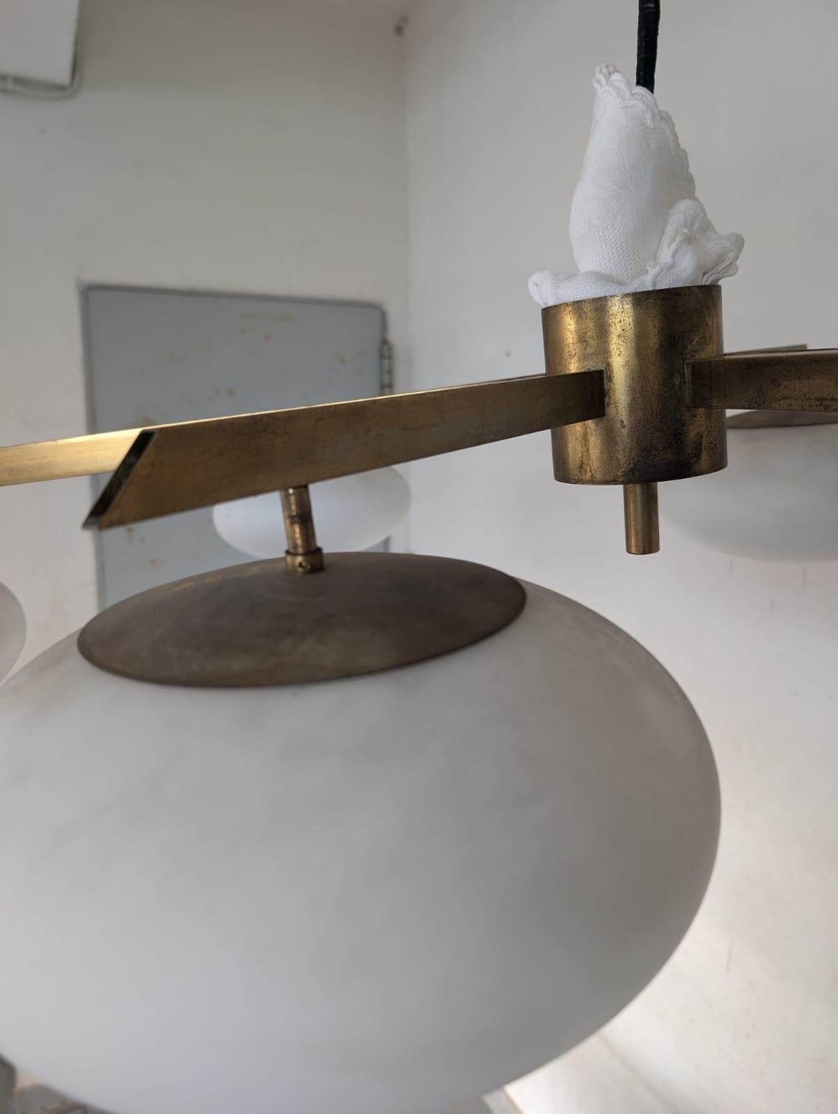 Sei Lune (Six Moons) Ceiling Light by Angelo Lelii for Arredoluce, 1960s 2