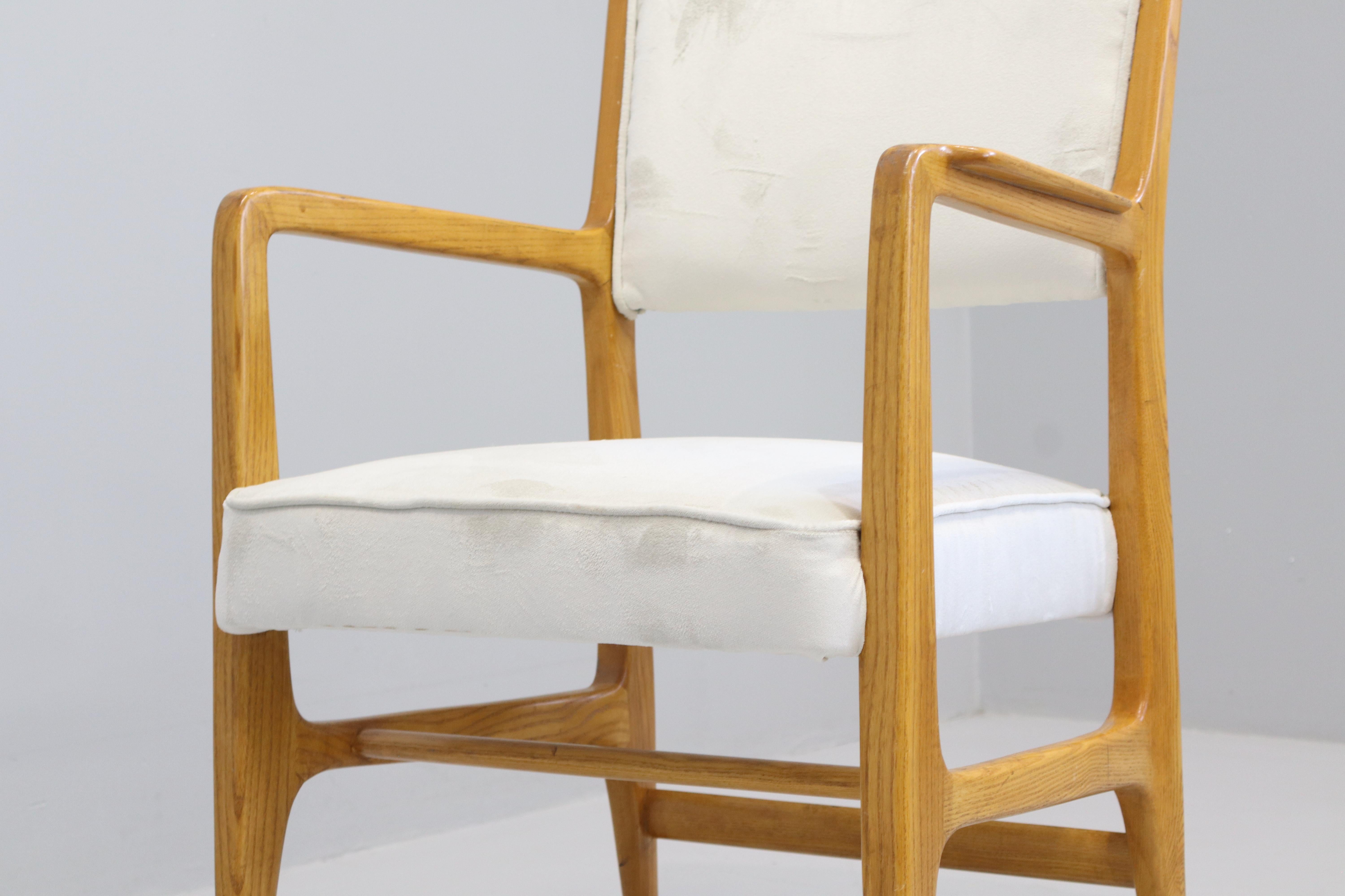 Sei Rare  Sedie di Gio Ponti, Per Cassina. Italia 1950 Mod. 1602. in vendita 7