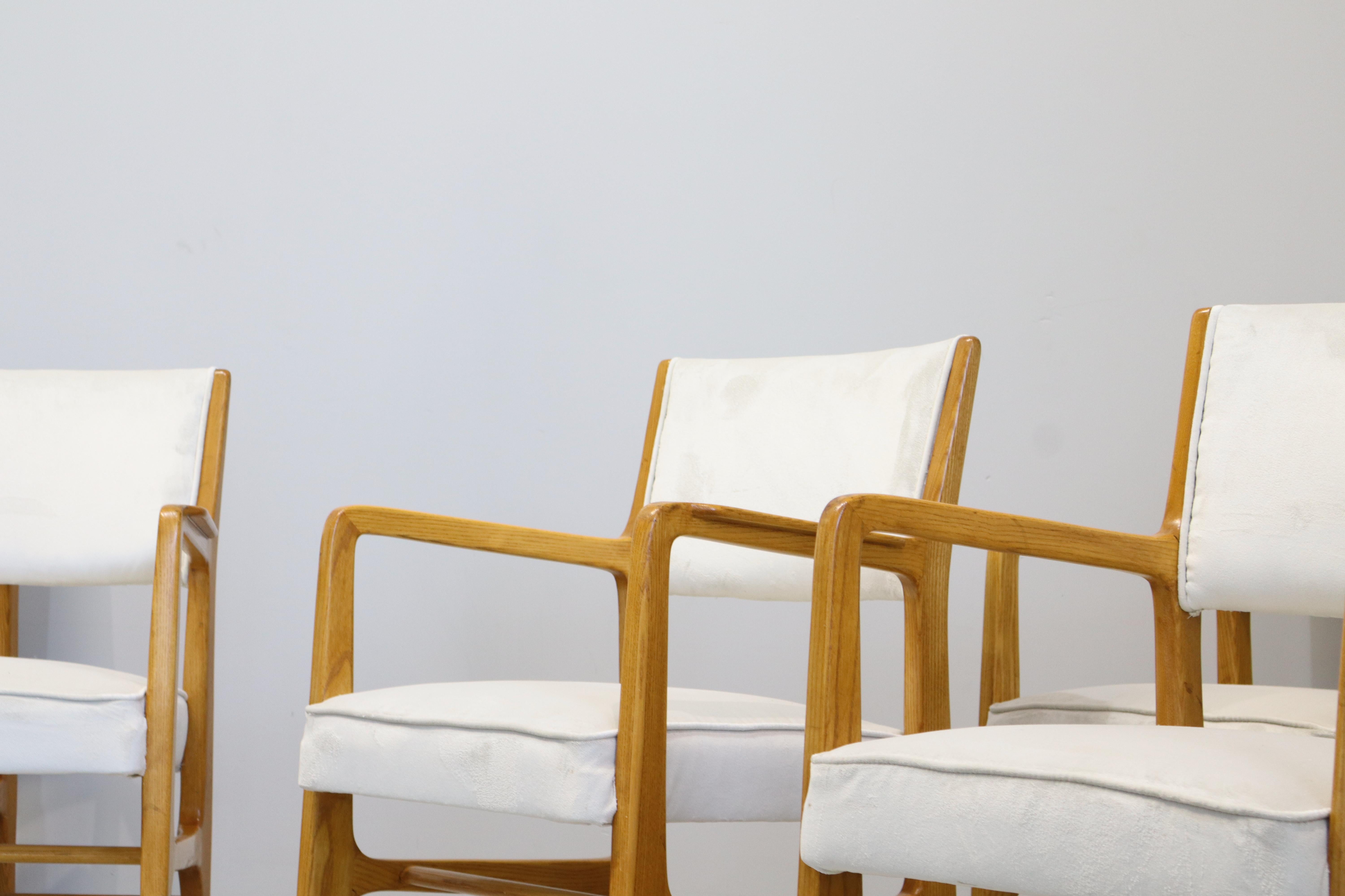 Sei Rare  Sedie di Gio Ponti, Per Cassina. Italia 1950 Mod. 1602. in vendita 2