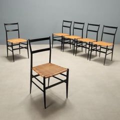 Sei Sedie '699 Superleggera' di Gio Ponti per Cassina anni 60