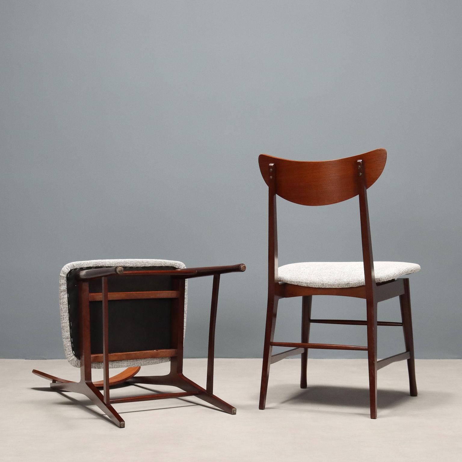 Six 60s Chairs For Sale 4