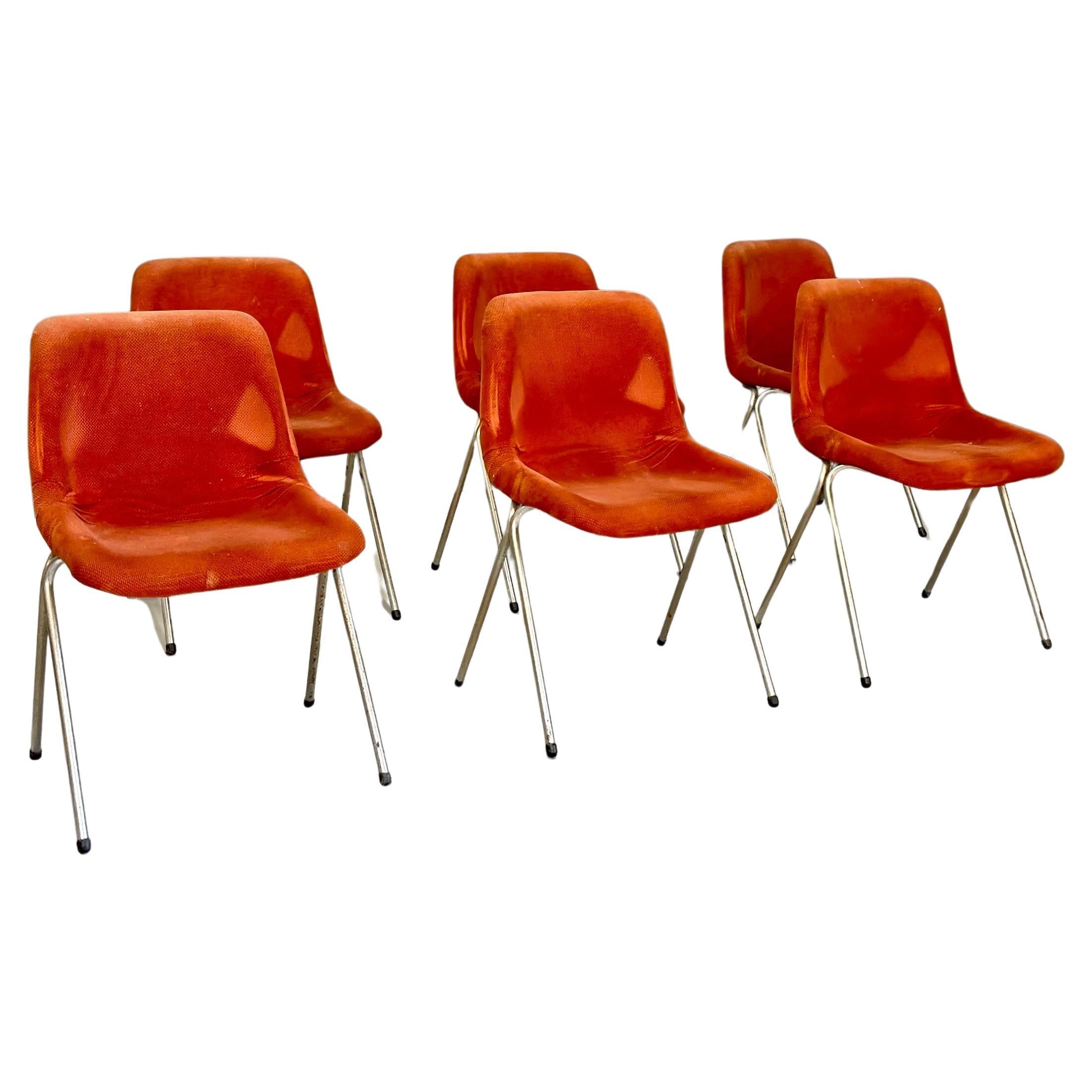 Six Chairs, 1960s For Sale