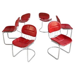 Six chaises des années 1970 attribuées à Gastone Rinaldi