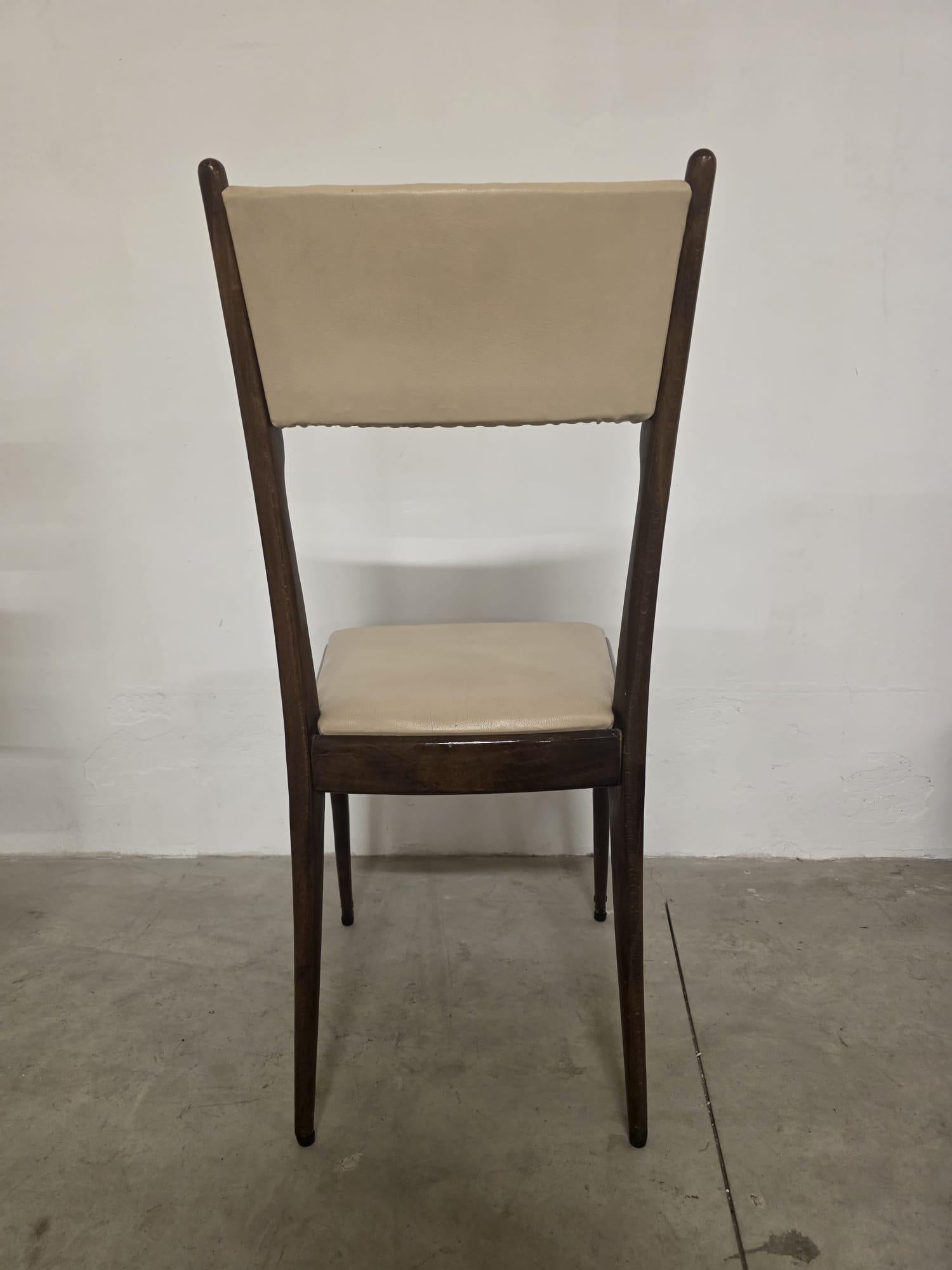 Seis sillas de Carlo De Carli años 50 Mid-20th Century en venta