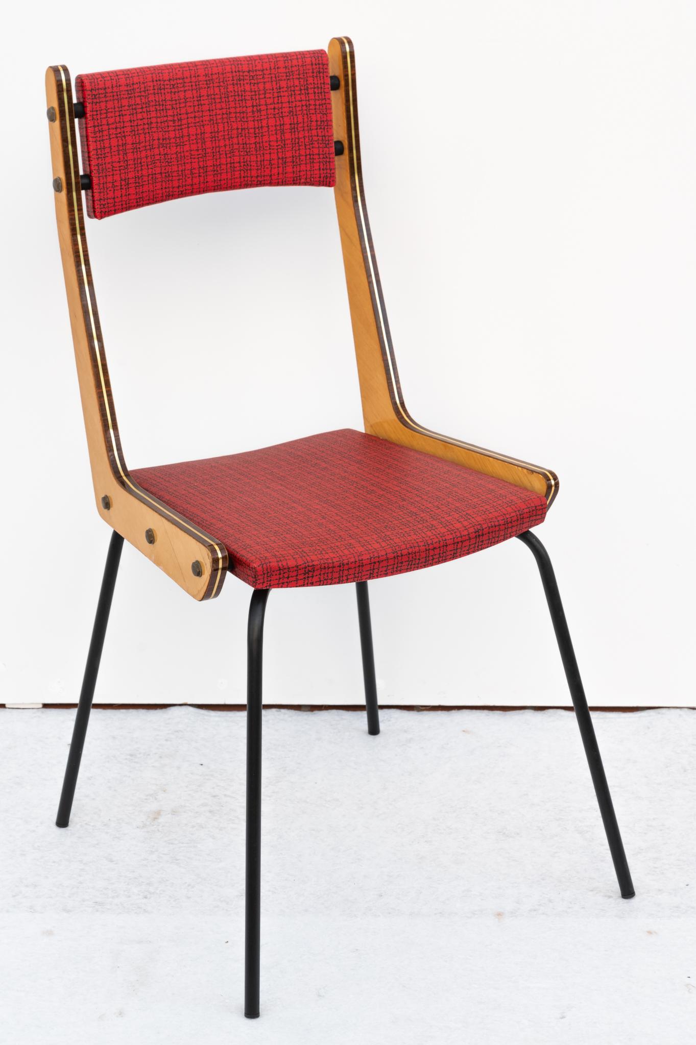 Sechs Stühle von Carlo Ratti, 1950 (Moderne der Mitte des Jahrhunderts) im Angebot