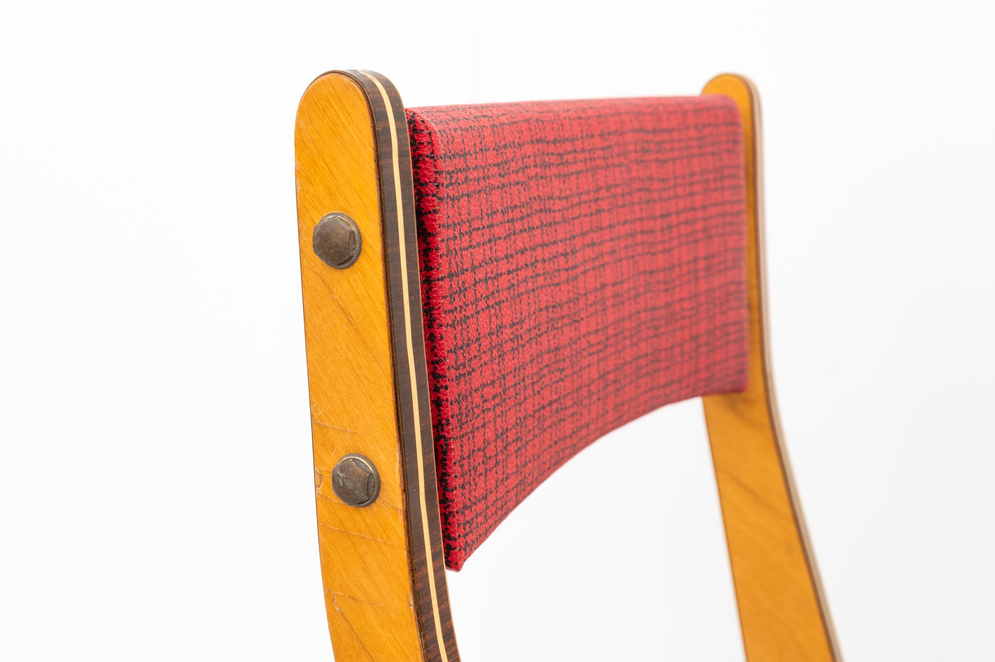 Sechs Stühle von Carlo Ratti, 1950 (Messing) im Angebot