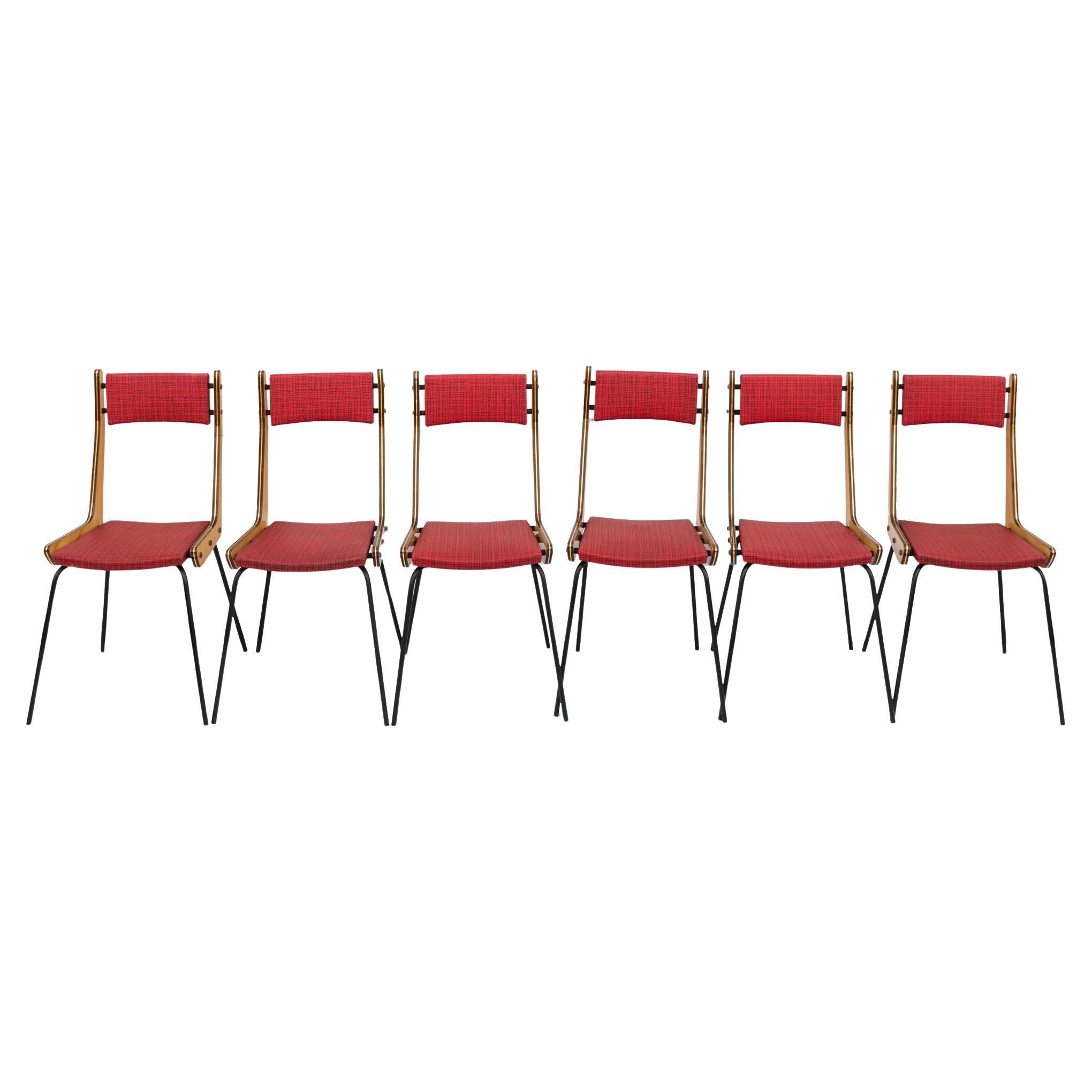Six Chairs by Carlo Ratti, 1950