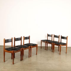 Six chaises de Silvio Coppola pour Bernini 1960s-70s