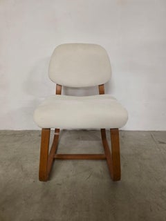 Six curved wooden chairs 60' years Italian production