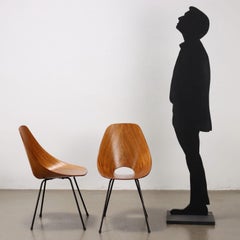 Six 'Medea' Chairs Vittorio Nobili for F.lli Tagliabue 1950s-60s