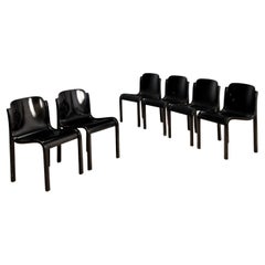 Six chaises "Mito" par Carlo Bartoli pour T70 1970 Six chaises "Mito" par Carlo Bartoli pour T70 1970