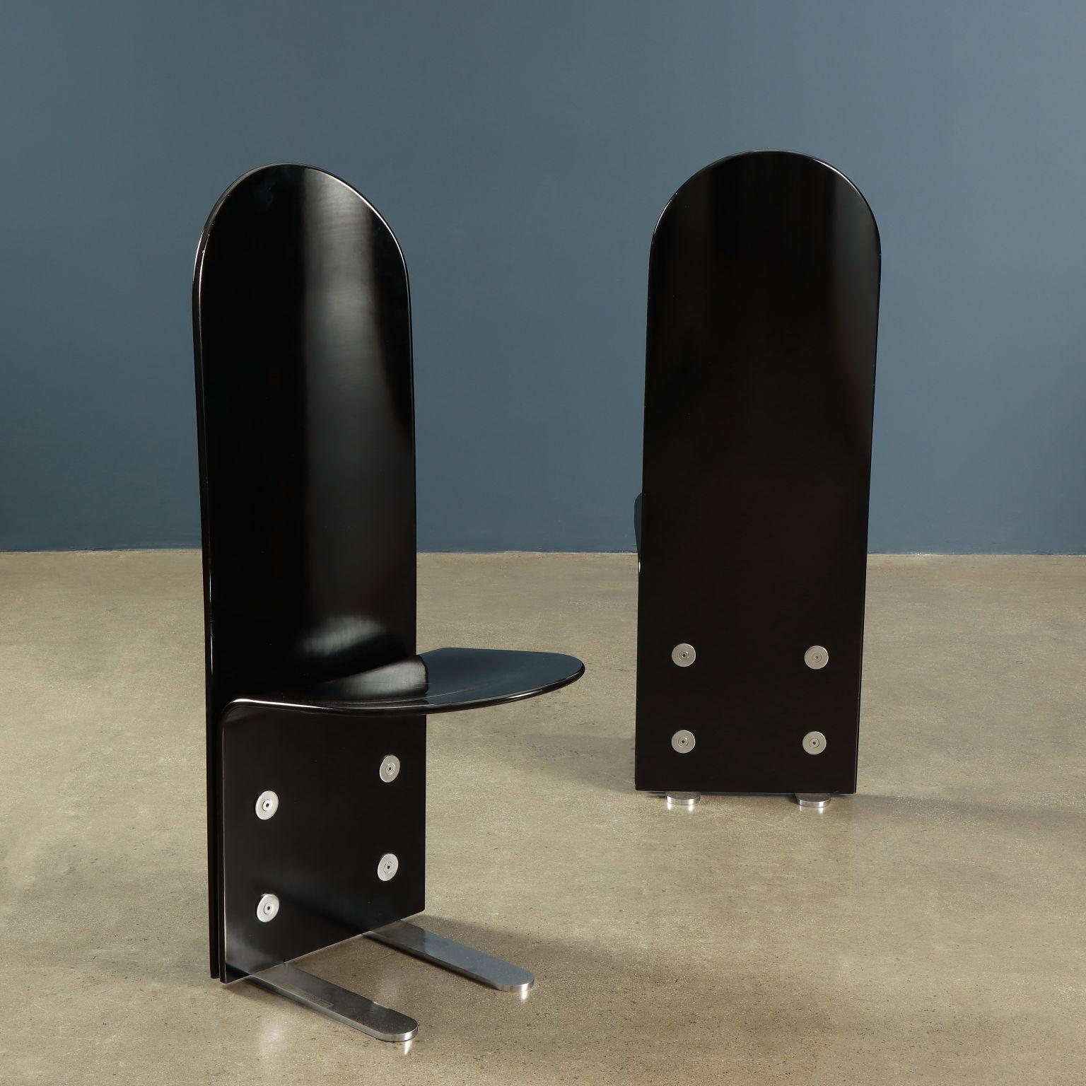 Mid-Century Modern Six 'Pelican' Chairs by Luigi Saccardo for Arrmet 1970s For Sale
