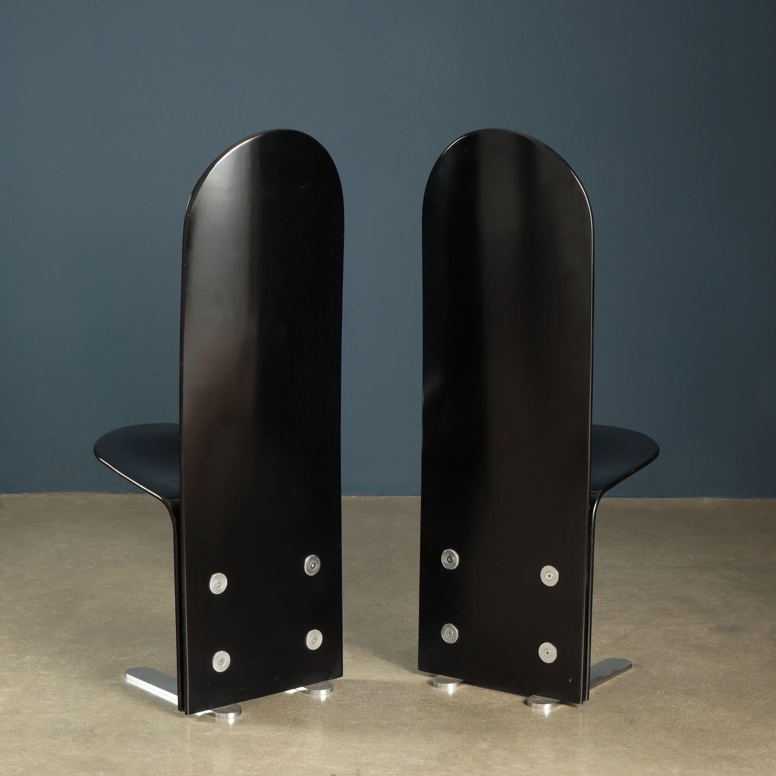 Italian Six 'Pelican' Chairs by Luigi Saccardo for Arrmet 1970s For Sale