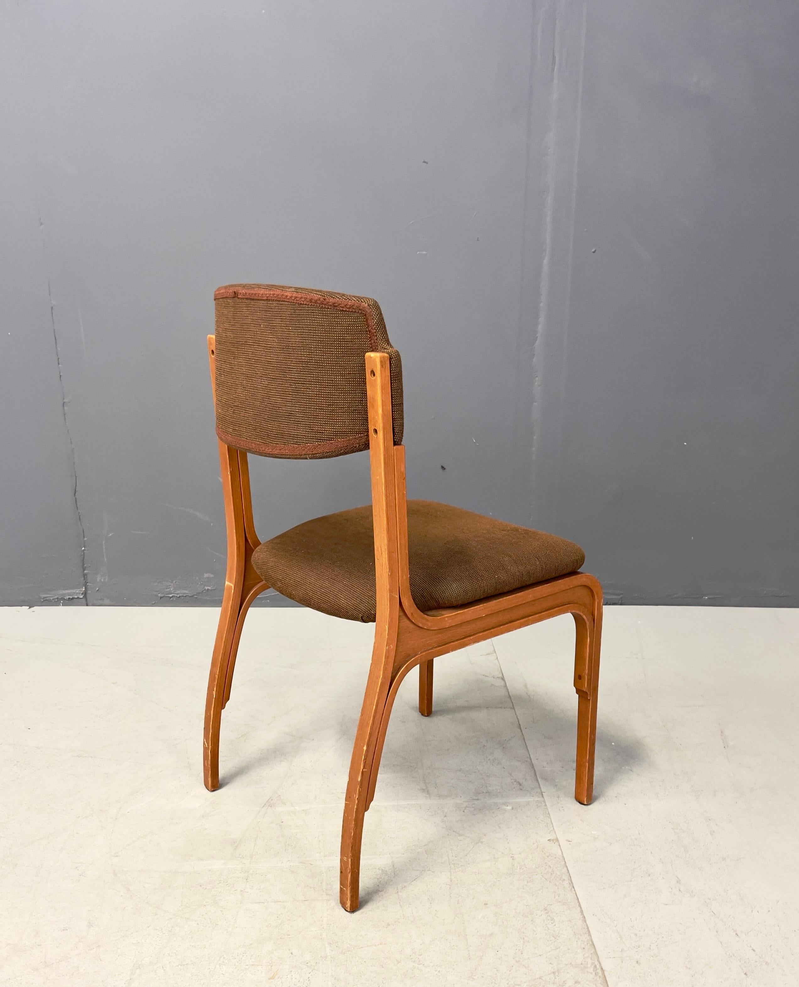 Mid-Century Modern Six chaises pour Cantieri Carugati en vente
