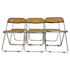 Six Plia Chairs by Giancarlo Piretti for Anonima Castelli