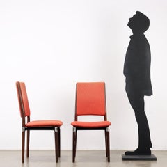 Six chaises "S81" d'Eugenio Gerli pour Tecno Anni 60