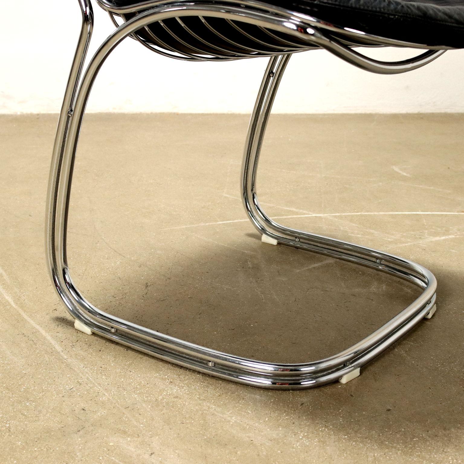 Métal Six chaises 