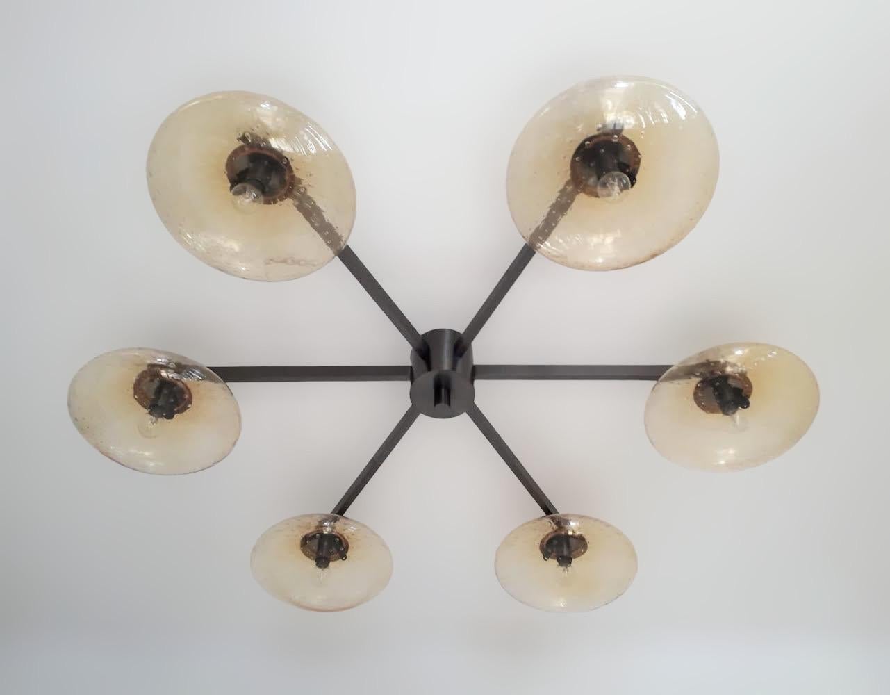 Mid-Century Modern Sei Shade Flush Mount / Sconce by Fabio Ltd For Sale
