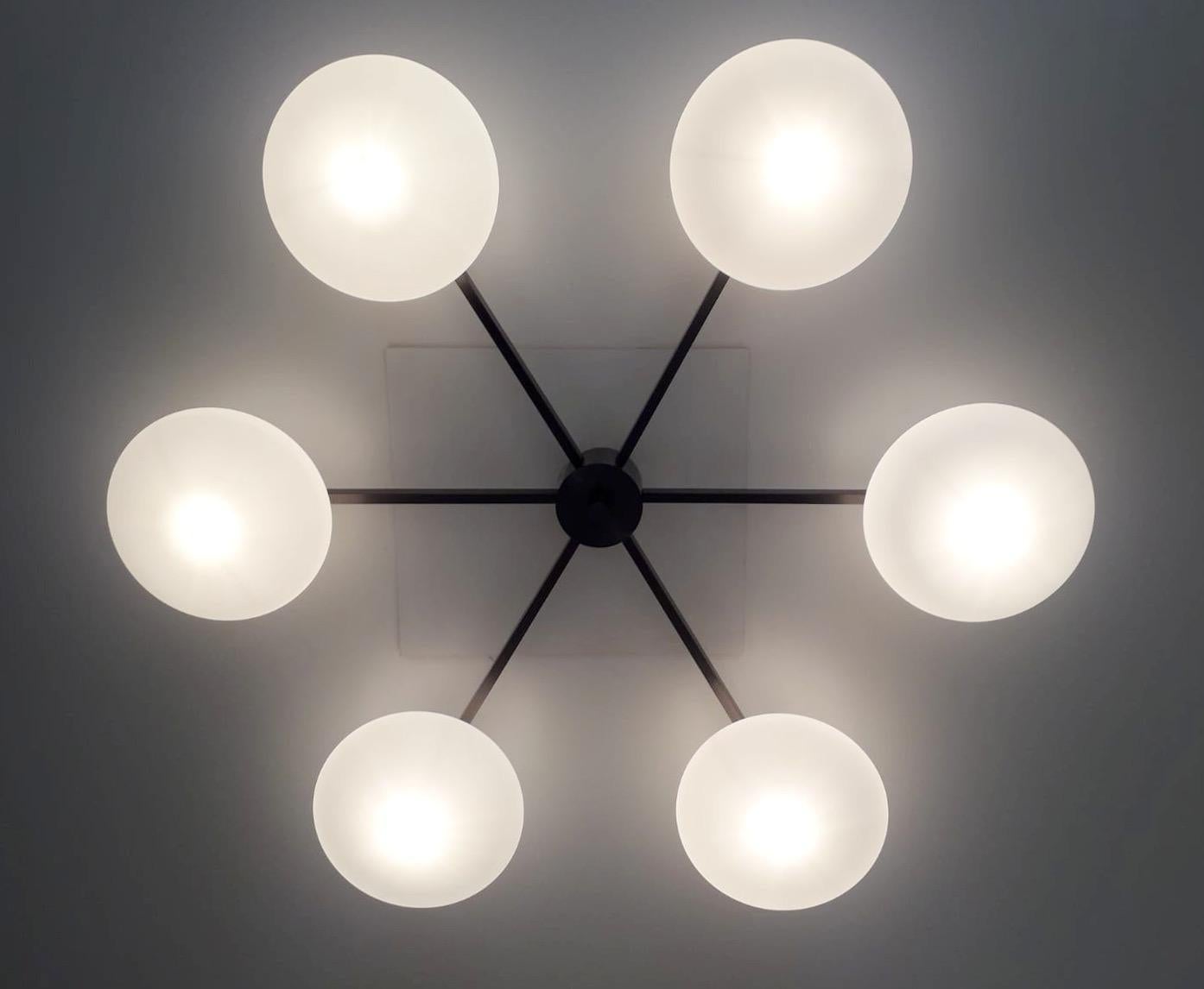 Mid-Century Modern Sei Shade Flush Mount / Sconce by Fabio Ltd For Sale