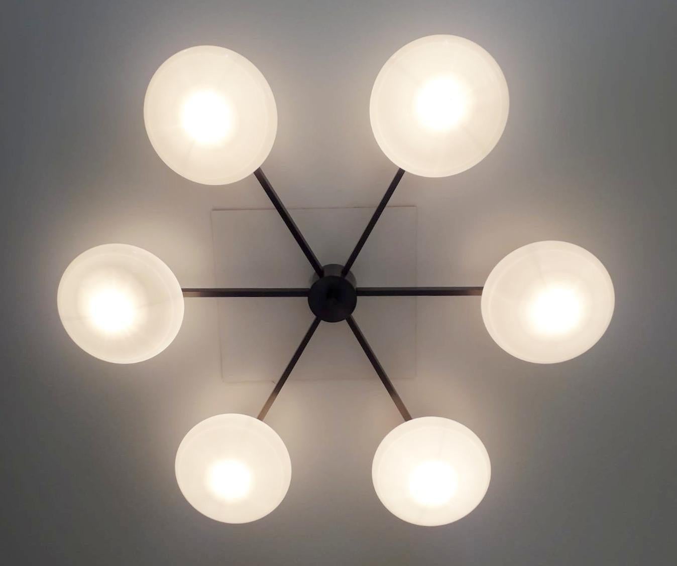 Mid-Century Modern Sei Shade Flush Mount / Sconce by Fabio Ltd For Sale