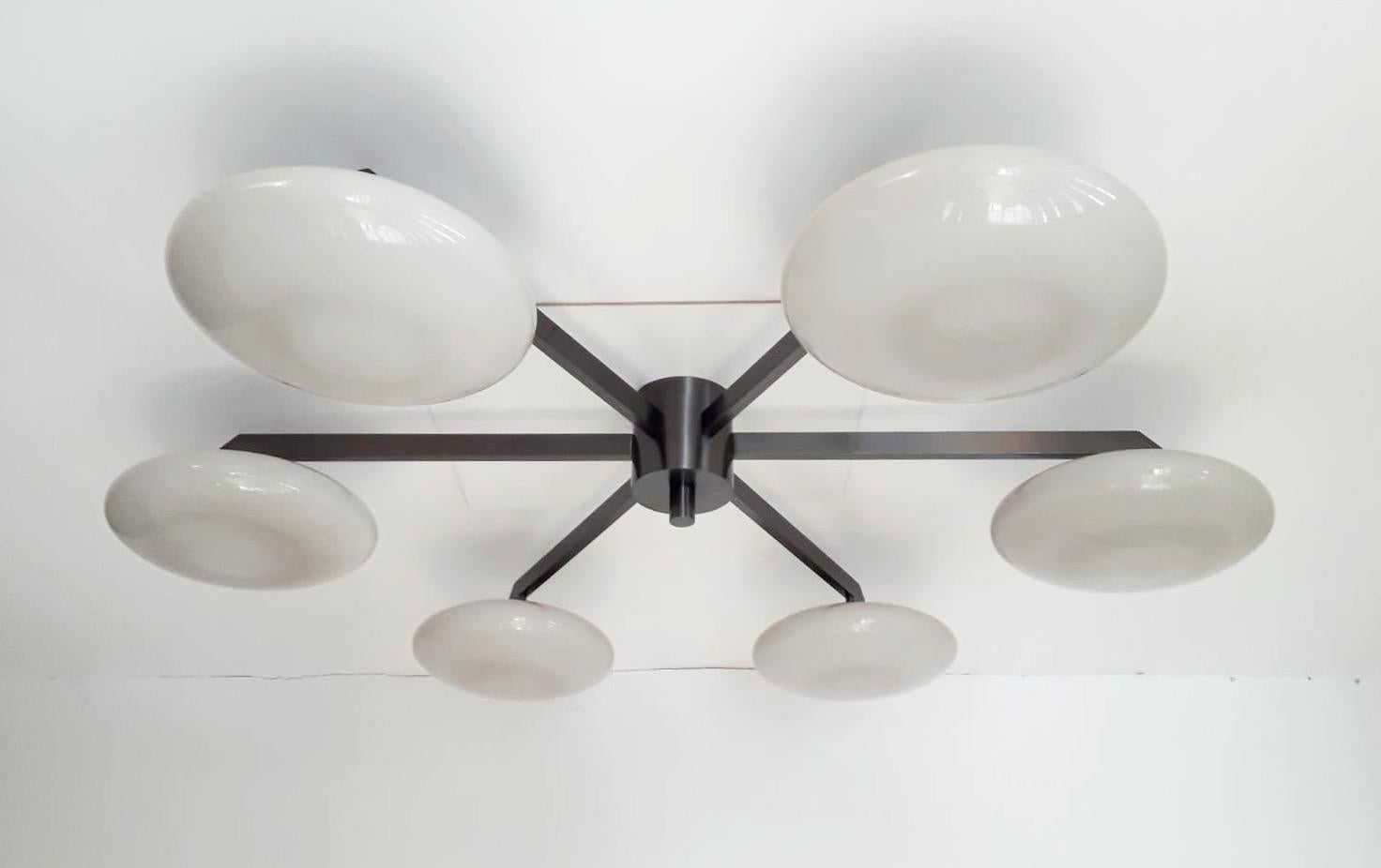 Contemporary Sei Shade Flush Mount / Sconce by Fabio Ltd For Sale